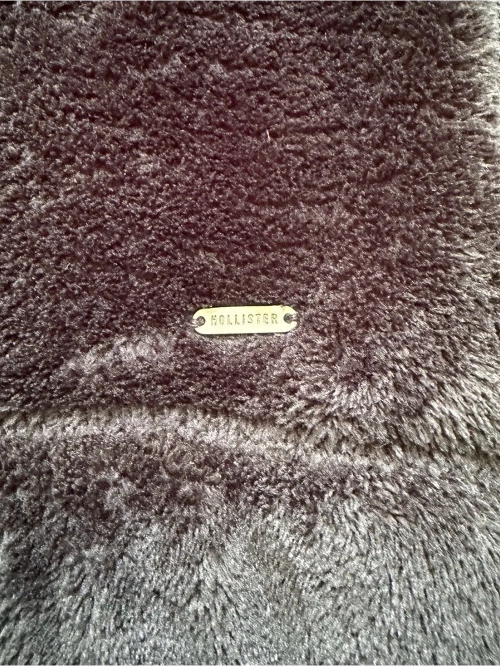 Hollister Black Fleece Zip-Up Jacket